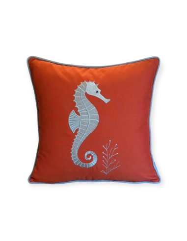 Seaside Collection Denizatı Nakışlı Yastık Kılıfı